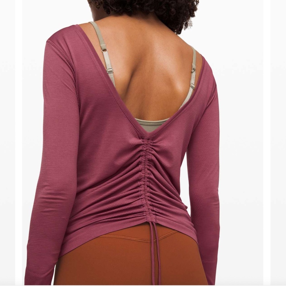 Lululemon Swiftly Speed Long Sleeve Flow, Plumful - image 1